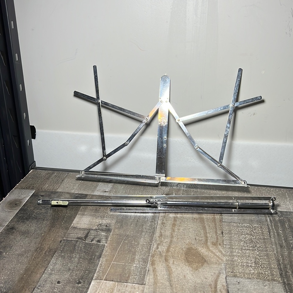 Hamilton Folding Stand, Chrome, 2 section Like New Condition